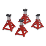 Kit De Miniaturas De 4 Cavaletes - Escala 1:32 - Vermelho