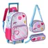 Kit De Mochila Escolar Clio Hl245636566 Com Design Estampado   Rosa claro