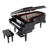 Kit De Modelo De Piano De Cauda Em Miniatura Instrumento Mu