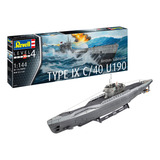 Kit De Modelo De Submarino Alemão Tipo Ix C 40 U190 1 144 Revell