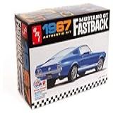 Kit De Modelo Redondo 2 AMT 1967 Ford Mustang GT Fastback Escala 1 25 Cromado AMT1241 