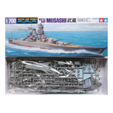 Kit De Modelo Tamiya 3114 De 1/700 Polegadas Battleship Musa
