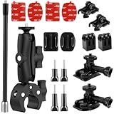 Kit De Montagem De Guidão De Motocicleta Para Acessórios Insta 360 Suporte De Braçadeira Com Braço De Extensão Bastão De Selfie Compatível Com Insta 360 X4 X3 X2 X ONE RS R ACE Pro Go 3 2 Go Pro