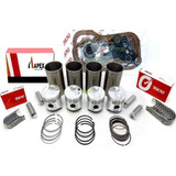 Kit De Motor Pistão Anéis Camisas Bronzinas De Biela Mancal Juntas Retentores Fiat 1 0 8v Mille Uno