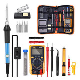 Kit De Multímetro Digital Com Sensor De Temperatura Ajustáve