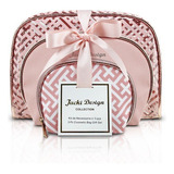 Kit De Necessaire Com 3 Peças Diamantes Jacki Design