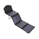 Kit De Painel Solar Dobrável De 14 W Gerador Solar De Acampamento Universal De 5 V Dispositivo De Carregamento Solar à Prova D água Com 2 Portas USB Para Atividades Ao Ar Livre Caminhadas Camping