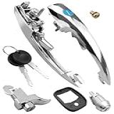 Kit De Par De Maçanetas De Porta Com Cilindro De Ignição Adequado Para VW Beetle Sedan Sunroof 1971 1977 Super Beetle Convertible 1971 1977 Sedan 1971 1976 Karmann Ghia Coupe Convertible 1971 1974