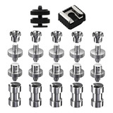 Kit De Parafuso Para Câmera De Sapata De 22x 1 4 E 3 8 De