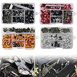 Kit De Parafusos De Carenagem De Motocicleta 177 Peças De Parafusos Coloridos Arruelas Parafusos De Montagem Porcas Clipes Para A Maioria Das Motocicletas Porca De Clipe Para Para Brisa De Motocicleta M5 M6 Parafusos De Carroceria Glod