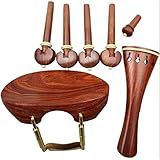 Kit De Peças De Violino De Tamanho Completo De Madeira Suporte De Queixo De Peça De Cauda De Pino De Cauda De 4 4 Pinos Pode Ser Usado Peças Violino Color Parts 1 