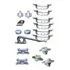 Kit De Peças Reforçado Para Barco 6 Alças