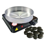 Kit De Pedras Quentes Pretas P Massagens 12 Peças Basalto