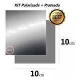 Kit De Películas Polarizada Prateada 10x10cm P Displays