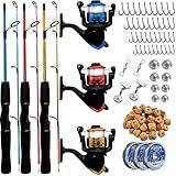 Kit De Pesca Completo 3 Varas 1 20m 10kg 3 Molinetes E Acessórios