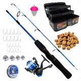Kit De Pesca Completo Infantil Vara Molinete Maleta Isca