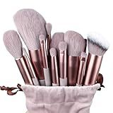 Kit De Pincéis De Maquiagem 13 Peças Cerdas Sintéticas Pinceis Make Com Estojo Organizador Kit Pinceis De Maquiagem