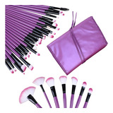 Kit De Pincéis De Maquiagem Profissional Com 32 Peças E Estojo Organizador Ideal Para Make Completa Marca Lorben