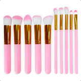 Kit De Pinceis Essencial Maquiagem Completa Blush Sombra