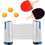 Kit De Ping Pong Completo Com Rede Retratil 2 Raquetes E Bolinhas Kit Tenis Mesa Instant Kit Tênis De Mesa Ping Pong Kit De Ping Pong Completo Raquete Ping Pong Rede Ping Pong