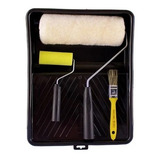 Kit De Pintura 5pcs Compel 2 Rolos Bandeja Trincha E Garfo