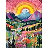 Kit De Pintura De Paisagem Por Números Para Adultos Em Tela Kit De Pintura A óleo De Cenário Por Números Em Tela Kits De Pintura Abstrata Para Adultos Por Números Pinturas De Desenho Para Decoração