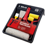 Kit De Pintura Fácil Completo 7 Peças C Espatula E Bandej