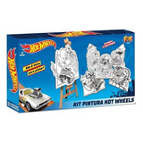 Kit De Pintura Hot Wheels Com 6 Telas Fun F0019 2