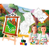 Kit De Pintura Infantil Dinossauro C