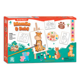 Kit De Pintura Infantil Mamãe Bebê Nig Brinquedos Cor Colorido