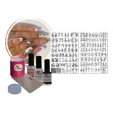 Kit De Placa E Carimbo Para Decoração De Unhas Arabesco 1 2