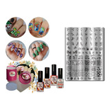 Kit De Placas E Carimbo Decoração De Unhas A26 Nossa Fauna