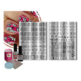 Kit De Placas E Carimbos Devoração De Unhas Placas Grandes