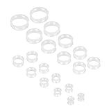 Kit De Plugues De Silicone 2 G 2 5 Cm Calibres De Protetores De Ouvido Macios Alargadores De Orelha Conjunto De Alongamento De 6 A 25 Mm Silicone