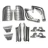 Kit De Polainas E Reforço Em Inox 10 Peças Para Fusca Vw