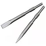 Kit De Ponteiro E Talhadeira Sextavados Para Martelete Rompedor- 2 Peças