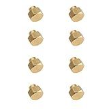 Kit De Porca De Trava De Roda RC Resistente à Ferrugem Dourada 8 Peças Acabamento Fino Para Sua Substituição 5mm 
