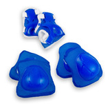 Kit De Proteção Azul Infantil Cotoveleira