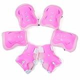 Kit De Proteção Infantil Esportes Skates Bike Patins Munhequeira Joelheira E Cotoveleira Rosa