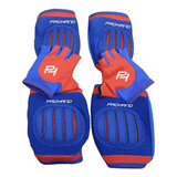 Kit De Proteção Infantil Luvas joelheiras cotoveleira Azul