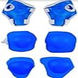 Kit De Proteção Infantil Para Bicicleta Skate E Patins Azul 