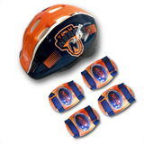 Kit De Proteção Nerf Capacete Joelheira Cotoveleira Infantil