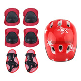 Kit De Proteção Segurança Infantil Capacete Esporte Biciclet