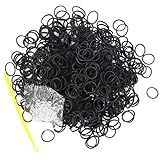 Kit De Pulseiras De Tear De 3000 Peças Com 75 Clipes 5 Ganchos Kit De Fabricação De Pulseiras Premium Para Crianças Tecelagem Faça Você Mesmo Presente De Artesanato Preto