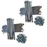 KIT DE RAIO CROMADO MOTO CG125 150 160 TRASEIRO OU KS DIANTEIRO 4MM