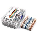 Kit De Resistência MelkTemn 2600 Peças 130 Valores 1 Ohm 3M Ohm 1 4W Resistores De Filme De Metal Sortidos Com Caixa De Armazenamento Para Projetos DIY Arduino Projetos Respberry Pi E Experiências