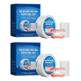 Kit De Revestimento De Silicone Dental Portátil De 2 Kits S