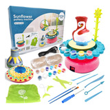 Kit De Roda De Cerâmica Infantil Com Argila Esculpida