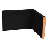 Kit De Rodapé Preto Com 5 Unidades Barra Mdf À Prova D água