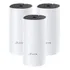 Kit De Roteadores Sistema Wi-fi Mesh Ac1200 Deco M4 (3-pack) Cor Branco/preto Tp-link Bivolt